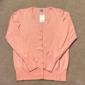 Cielo Jeans USA Pink Button Up Sweater